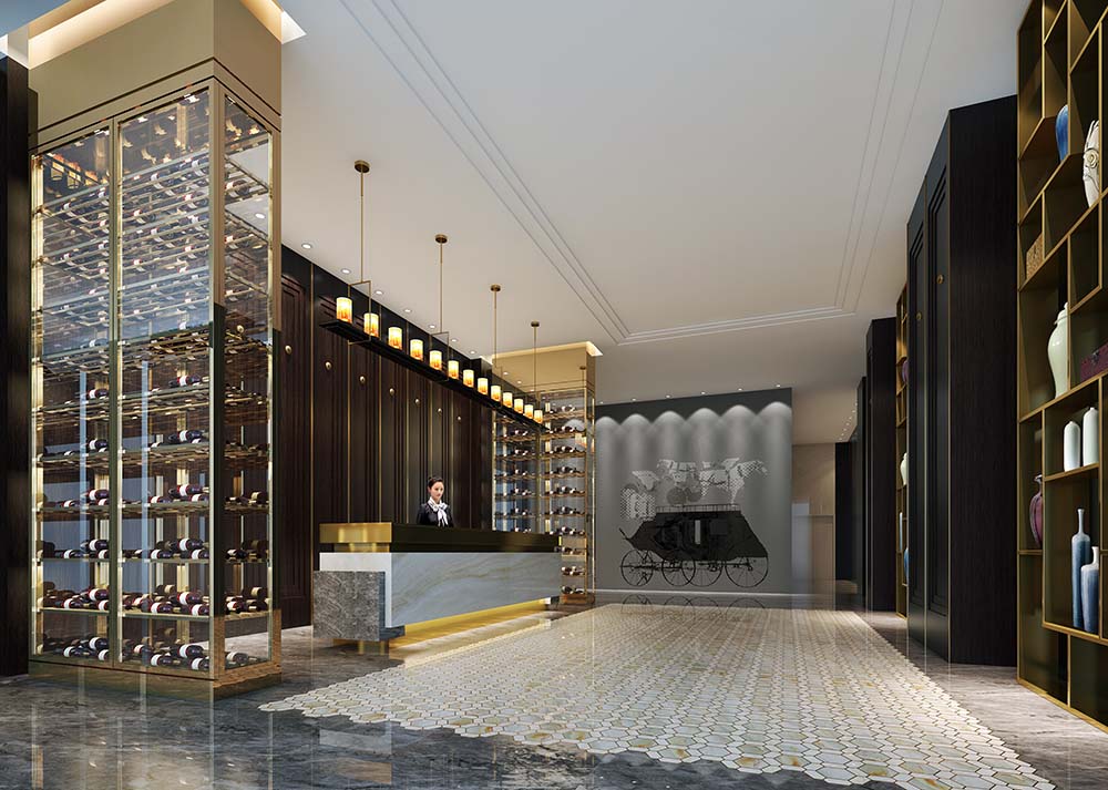 工装效果图 2F全日餐接待