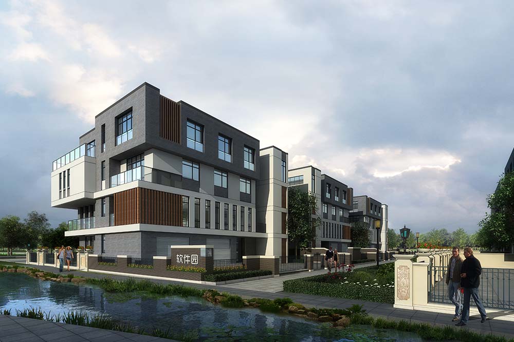 南高园户型效果图(北立面）2